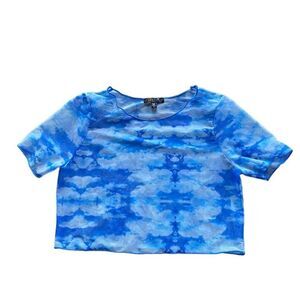Delias X Dollskill Mesh Tshirt Cloud Medium